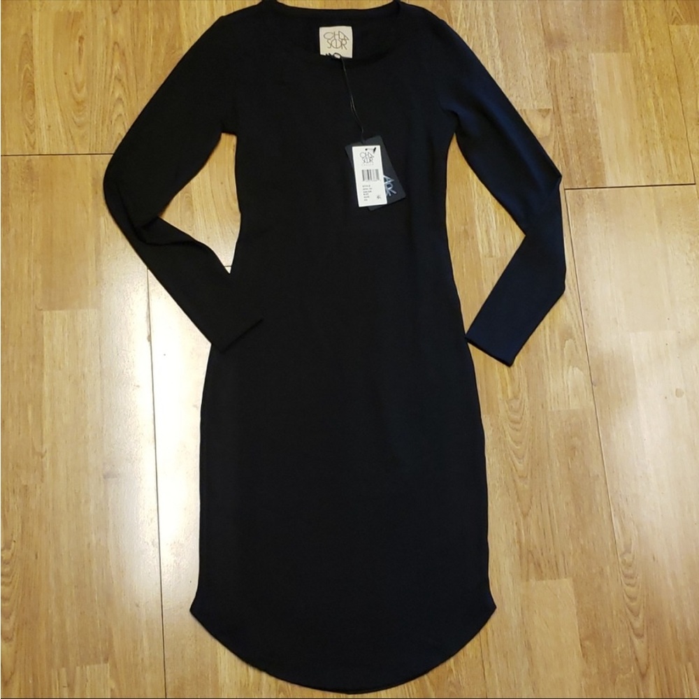 NWT Chaser black bodycon dress XS